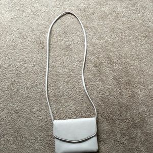 Beige/ pink crossbody purse